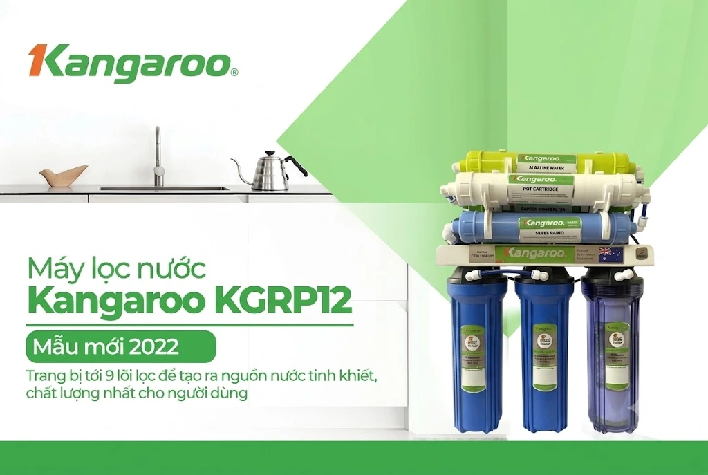 Máy lọc nước để gầm Kangaroo KGRP12 - 9 lõi
